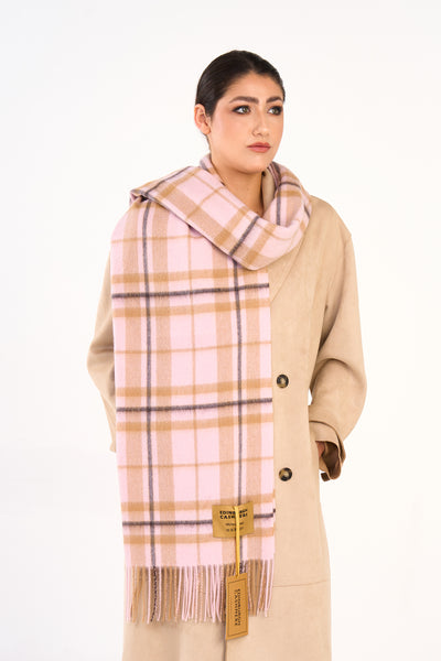 100% Pure Lambswool Oversized Scarf/Wrap Thomson Pink 39