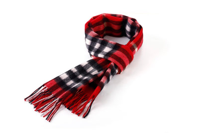 Scarf DC Red  100% Pure Lambswool